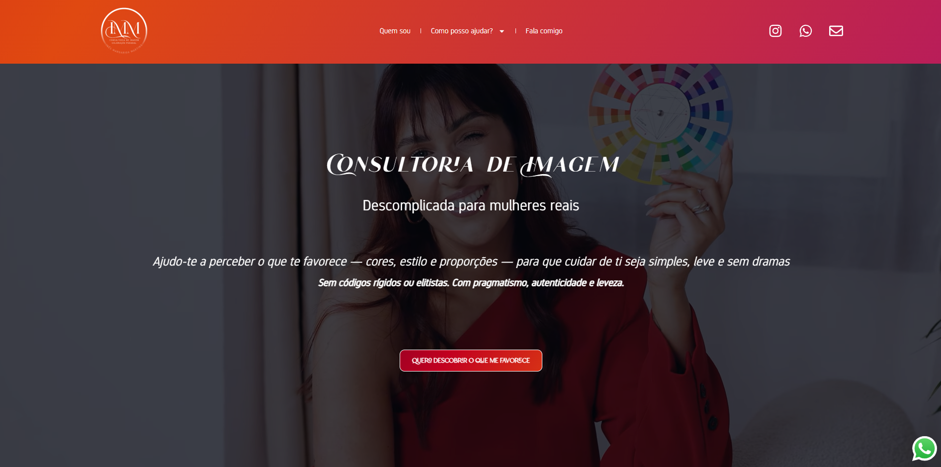Consultoria de Imagem — Site de personal style e consultoria de imagem desenvolvido pela Finish Web